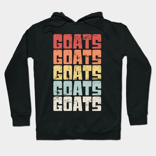 Retro Vintage GOATS Hoodie by MeatMan